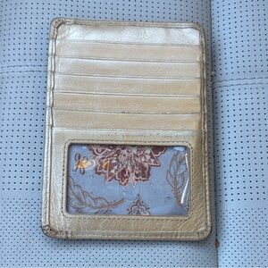 HOBO Metallic Gold Card Holder